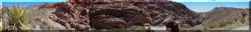 panorama of Red Rock Canyon NV